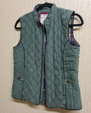 Joules Green Sleeveless Jacket For Women Size 10uk Express Shipping