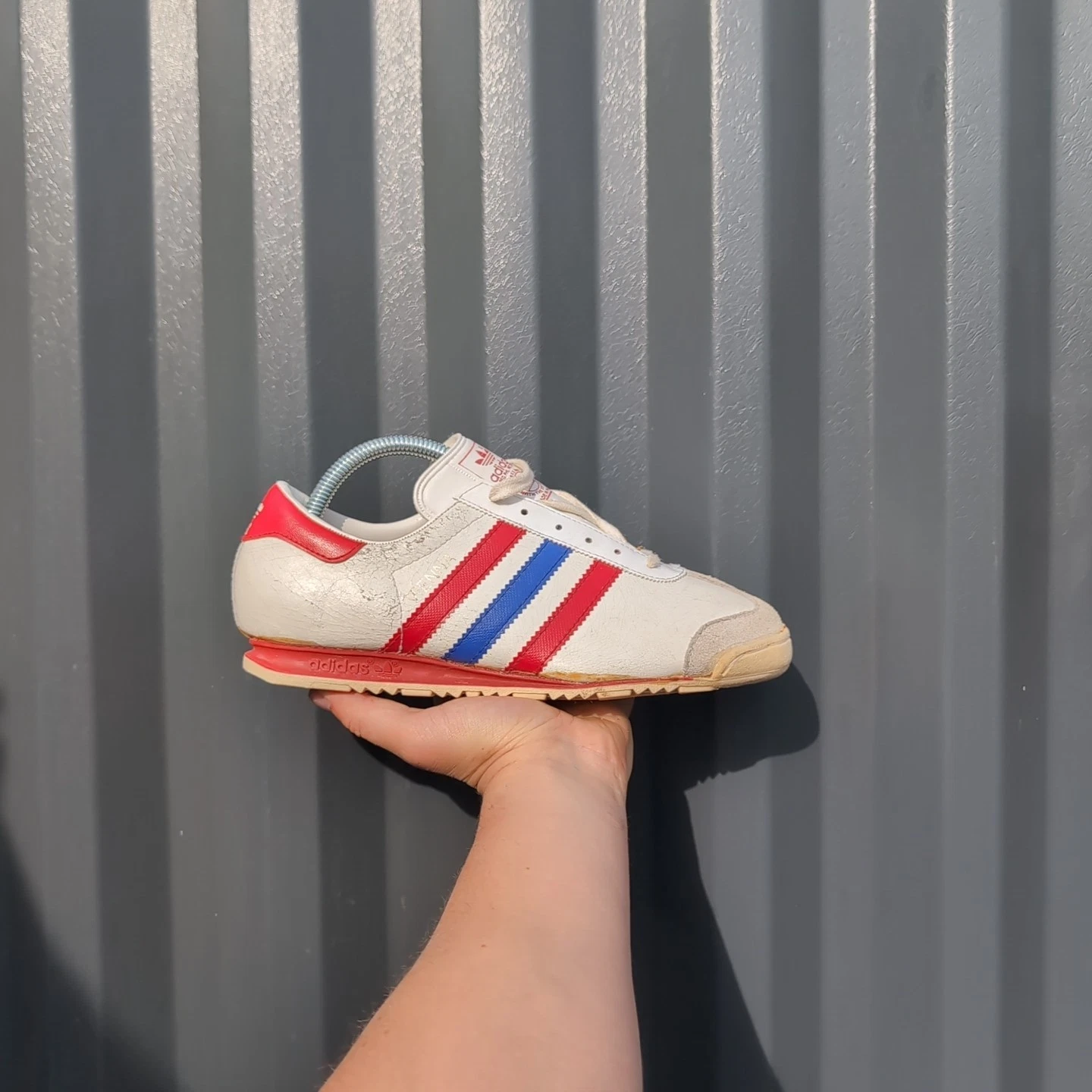 *RARO* UK 7 Scarpe da ginnastica Adidas Originals Vienna da uomo vintage 997247