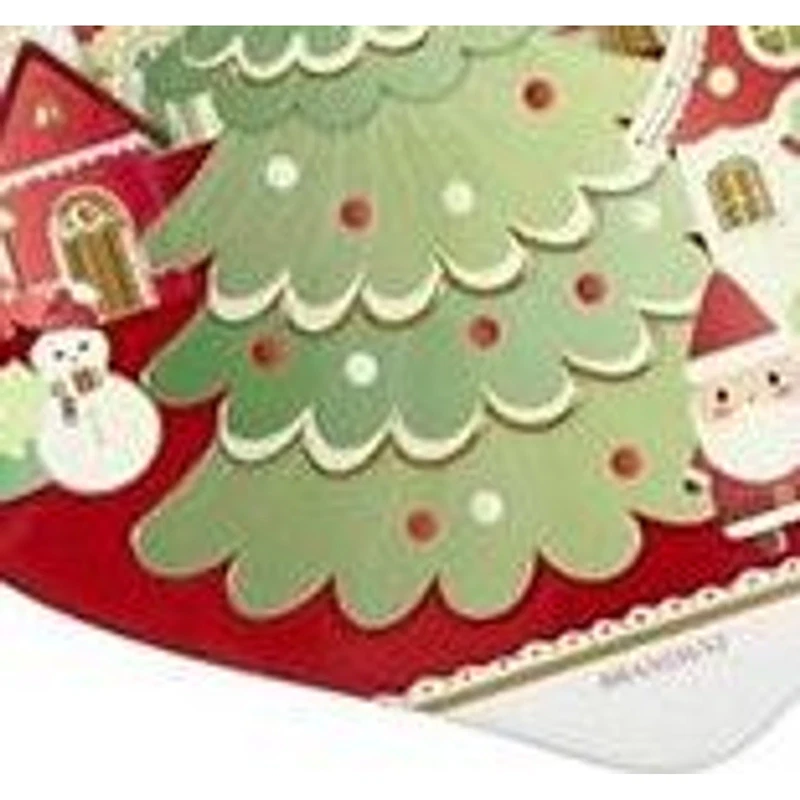 Sottopentola Natale Goccia Ceramica Sughero BRANDANI Villaggio in Festa 20x21 cm, fotografia 9 di 9