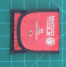 Matco Tools ZX4 1/4" Solid Carbide Burr Set w/ Pouch