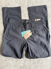 NWT Prana Halle Pant II Coal Dk Gray Sz 8 Regular Hiking