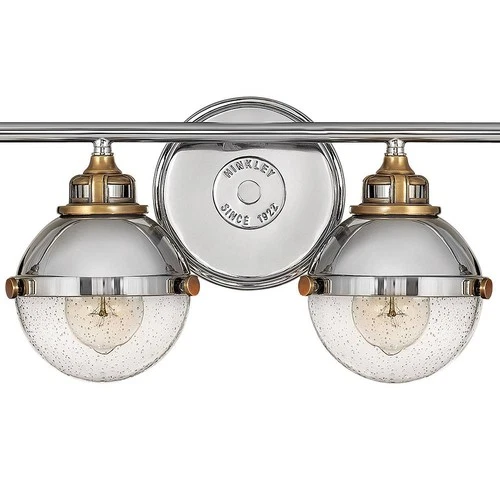 Hinkley Fletcher 32" Wide Polished Nickel 4-Light Bath Light - Picture 3 of 7