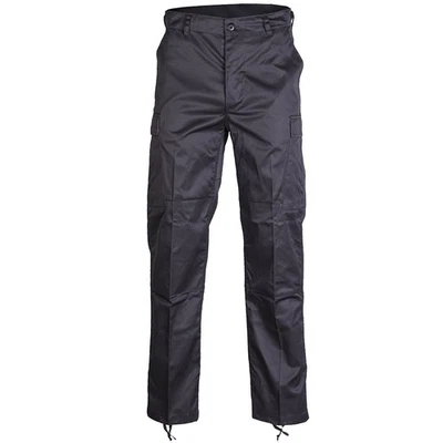 Mil-Tec Army Pantalons Camouflage Noir S-3XL Security Bdu Cargo de Travail - Photo 1/3