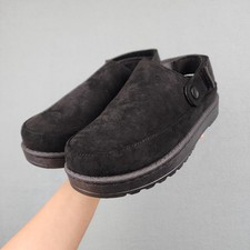 Sonoma Goods For Life Slippers Womens 6.5 Black Clog Microfiber Lined Strap NIB