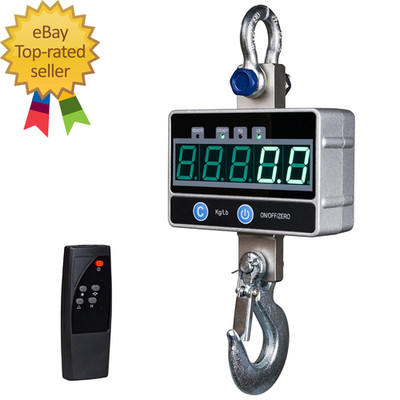 2000KG  4400LBS 2Ton Digital Crane Scale with Remote Industrial Heavy Duty