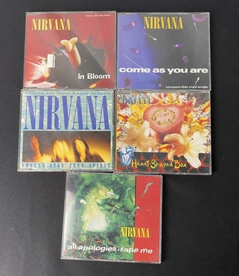 Nirvana 5 CD Rare Import Lot In Bloom All Apologies Come As You Are Teen Spirit 