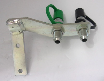 Faster Coupling HNV 38 NPT M - Qty of 2 Mounted on Steel Plate Braket