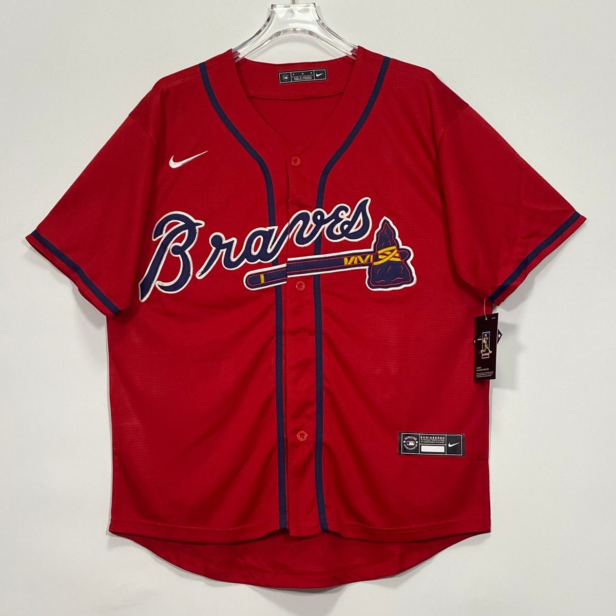 Cute Outfit Braves Jersey Atlanta Braves Dress Atlanta Braves Ronald Acuna  Kids Red Alternate Baseball Jersey,