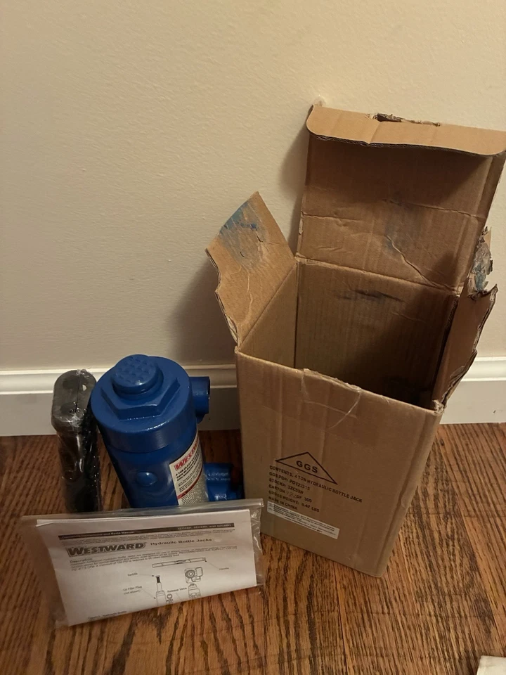 Gato de botella hidráulico Westward de 4 toneladas capacidad 8 000 libras nuevo en caja hecho en China Foto 3 de 4