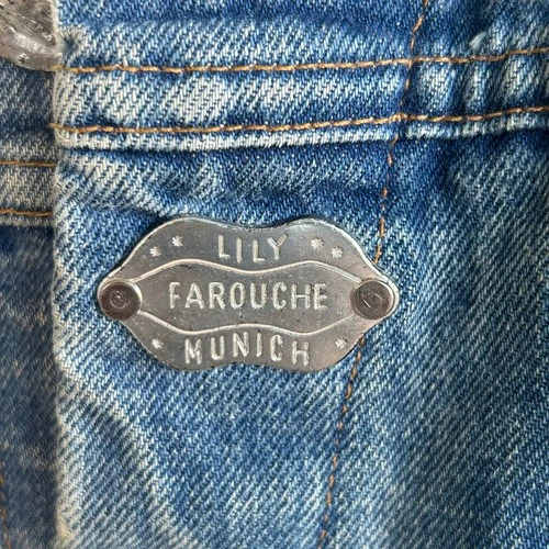 Lily Farouche Denim Jacket ReWorked Hand Painted Corvette Stingray Art to Wear image 3
