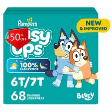 Pampers Easy Ups Bluey Training Underwear - Size 6T-7T - 68ct