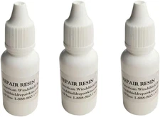 Windshield Repair Resin 3 Pack 15Ml Bottles with Built in Dropper - 150 Repairs