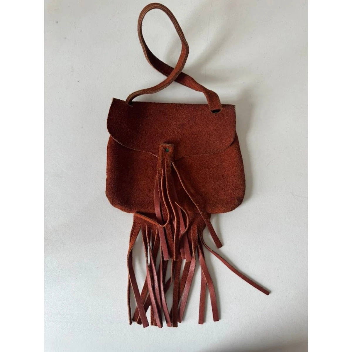 vintage leather fringe purse products for sale | eBay