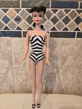 Vintage Mattel #5 Barbie Brunette Ponytail Doll