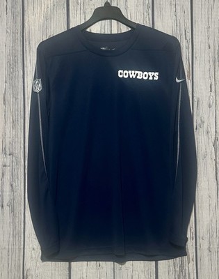 Nike Dallas Cowboys NFL Dri-FIT Long Sleeve Shirt Men's Large Navy