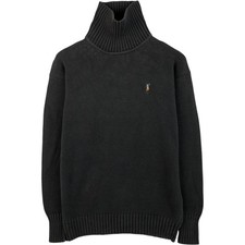 Used Ralph Lauren turtleneck cotton knit sweater men's size M equivalent