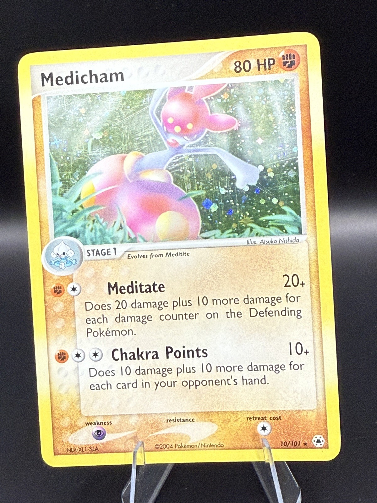 Medicham - 10/101 - Pokemon Ex Hidden Legends Holo Card NM