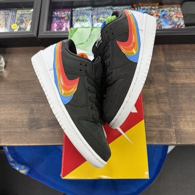 Size 7.5 - Nike Polaroid x Dunk SB Low Black (USED, clean
