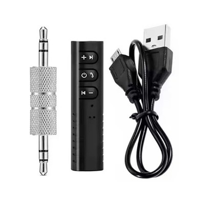 Bluetooth 5.0 Receiver with 3.5mm Adapter for Car Audio and Hands-free Calling