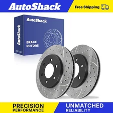 Front Drilled Slotted Brake Rotors for Ford Expedition Lincoln Navigator