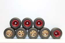 W-70 2 Complete Sets Of Resin Painted 125 Scale Model Car Dirt Track Tires
