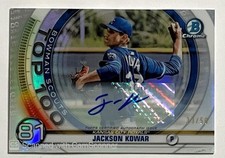 2020 Bowman Bowman Scouts Top 100 Chrome Auto /50 Jackson Kowar #BTP-81 Auto