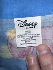 Vintage Winnie the Pooh Tigger Blue Valance Rod Pocket 84x15