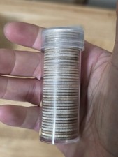 Roll of (40) 1964 P  90% Silver Washington Quarters, AU  Quarters 25 cents