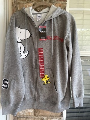 Peanuts Snoopy Full Zip Hoodie   Size Xlarge,soft Lining,not Scratchy New