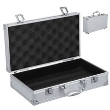 Lockable Tool Storage Case Aluminium Carry Strap Organiser Heavy Duty Portable