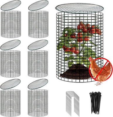 6 Sets of 24'' x 12'' Garden Plant Protectors from Animals with Detachable
