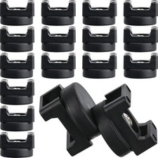 15 PCS Black Magnetic Cable Zip Tie Mount Base Wire Clips Management Base Holder