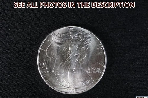 NobleSpirit First Year of Issue 1986 American SILVER Eagle .999 GEM BU