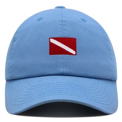 JPAK Diving Flag Premium Dad Hat Premium Cotton Strapback Nautical Ocean