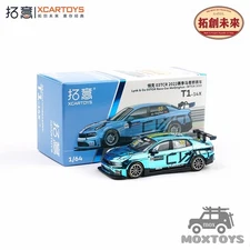 Xcartoys 1:64 LYNK&CO 03TCR plating blue Diecast Model Car