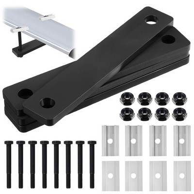 Zonon 28 Pcs Rooftop 5.31 X 1 Inch, 3 2 X 1.18 Black and Silver 