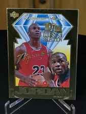 Michael Jordan 1995-96 GOLD 23 Karat UD Diamond Stars 23K All-Star GOAT - w/ COA