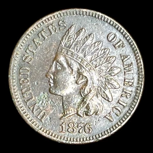 1876 Indian Head Cent, MS