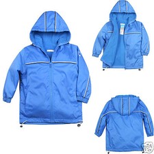 NEW Baby Child Kid Boy Toddler Cozy Fleece Jacket Coat Hooded Blue 1-6 Yrs old