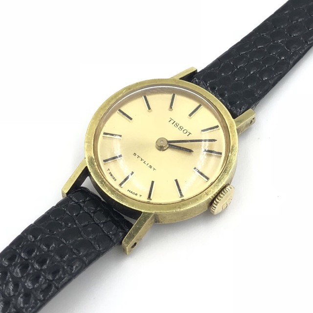 TISSOT Stylist Gold Plate Steel Swiss Mechanical Handwinding 21mm