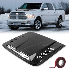 Car Air Flow Intake Hood Scoop Vent Cover Carbon For Dodge Ram 1500 2500 3500