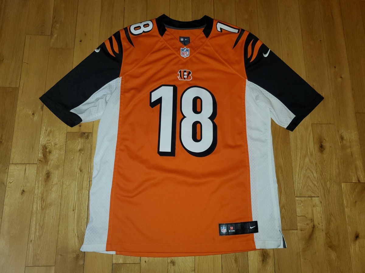 NIKE ゲームシャツ NFL Bengals GREEN 18 レプリカ XL 2012-20 Cincinnati Bengals Green #18 Nike Game Away Jersey (XXL)