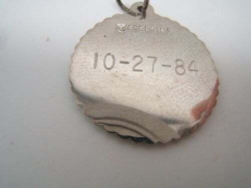 VINTAGE STERLING SILVER DISK CHARM SIGNS OF ZODIAC DATED 1984 - Picture 2 of 2