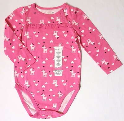 Jumping Beans Body Gr. 68 - 96 NEU ! Strampler Weihnachten rosa pink Rehe Elche