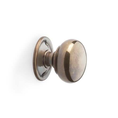 VINTAGE RETRO CLASSIC STYLE BLACK RIM DOOR LOCK AND ANTIQUE RIM KNOB SET HANDLES - Picture 5 of 6