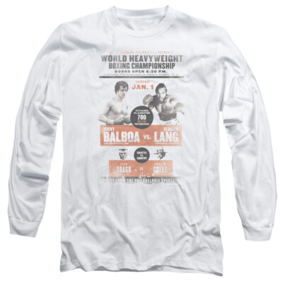 Rocky III ''Rocky vs Clubber Poster'' Long Sleeve T-Shirt