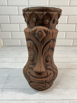2017  Tiki Farm Mug Joe Vitale I Dream of Tiki Genie Bottle Vase 8 Inch