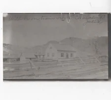 Dillon Montana  1907  real photo postcard  of a farmhouse + adjacent buildings