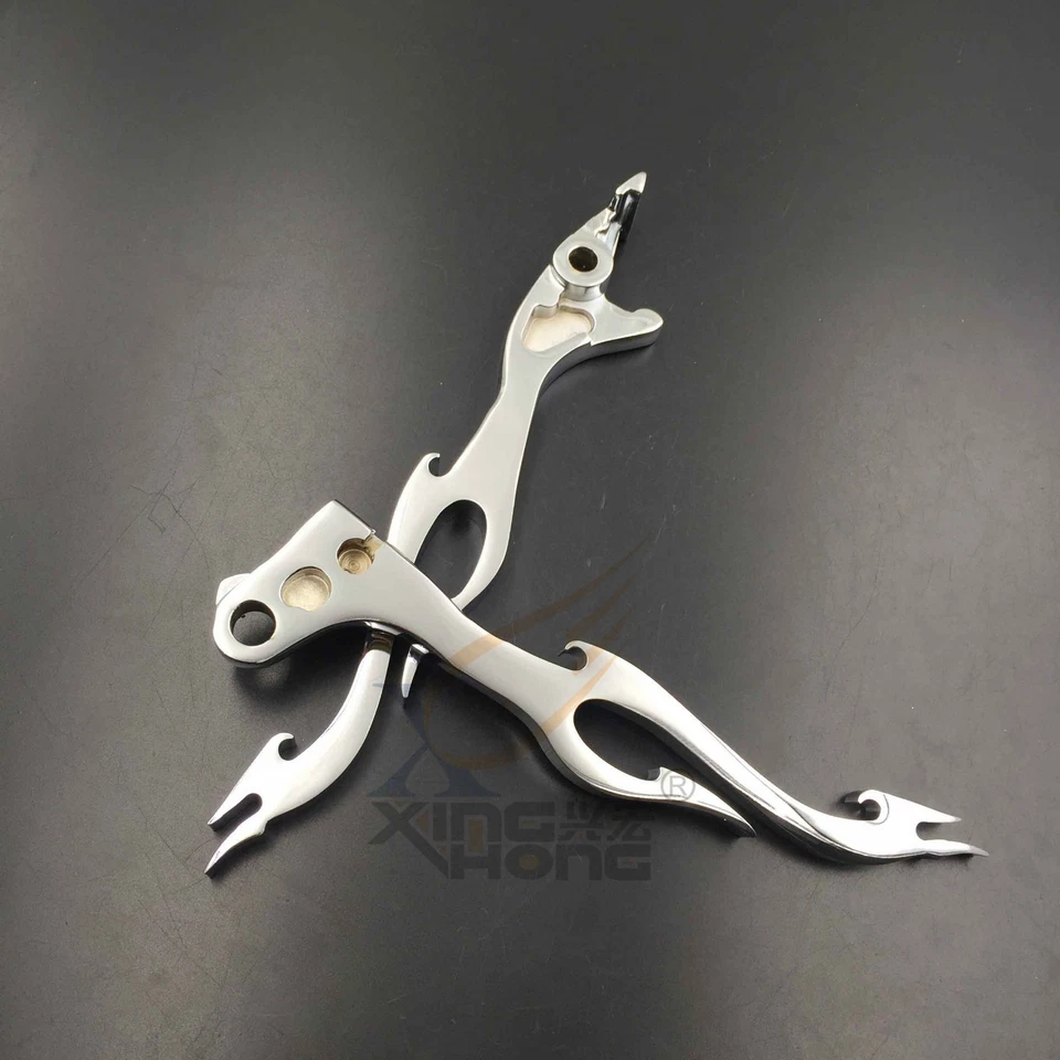 Palanca de llama de embrague de freno cromada para Honda Cbr900Rr Vtx1300 Vt1300 Vt1100 Foto 2 de 4