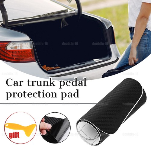 Carbon Fiber Car Rear Bumper Trunk Corner Trim Protector Sticker Car Accessories - Foto 4 di 12